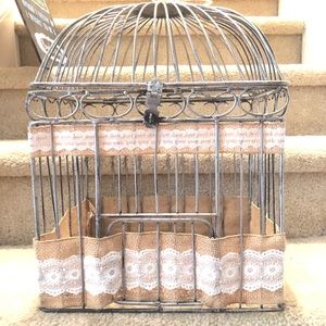 Wedding Party Card Drop Decorative Birdcage